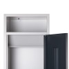 CAPSA Dirty laundry and clothing collection cupboard (Galvanized)